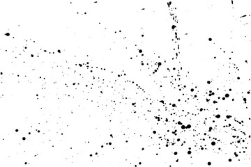 Ink spray dots, paint brush drops, background. Vector illustration