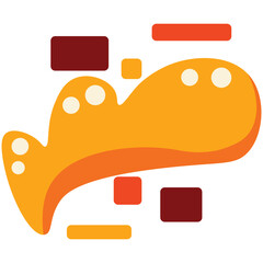 Abstract Autumn Leaf