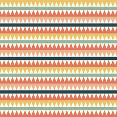 Seamless pattern in retro style. Abstract texture decorative 50`s, 60's, 70's style. Can be used for fabric, wallpaper, textile, wall decoration. Vector illustration