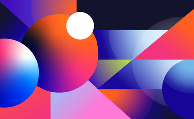 Art gradient geometric background