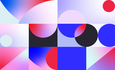 Gradient geometric background