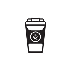 coffee cup icon. vector illustration logo