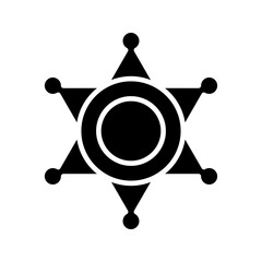 Sheriff icon. sign for mobile concept and web design. vector illustration