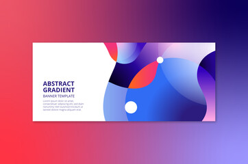 Abstract gradient banner template