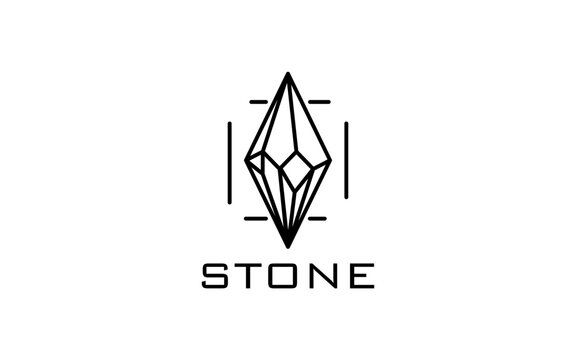 gem and stone logo design templates