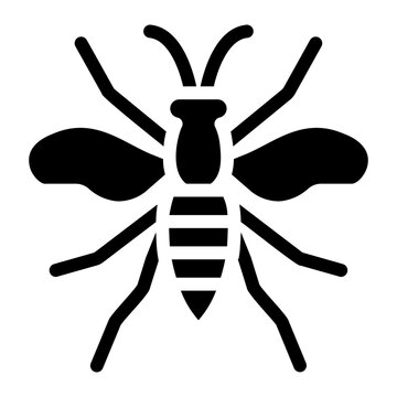 Wasp Glyph Icon