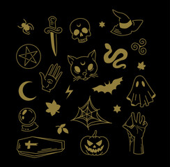 Halloween clipart set