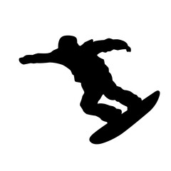 Snowboarder Man Silhouette