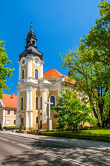 Fototapeta na wymiar Late Baroque Church of St. Peter and St. Paul the Apostles. Krotoszyn, Greater Poland Voivodeship, Poland.