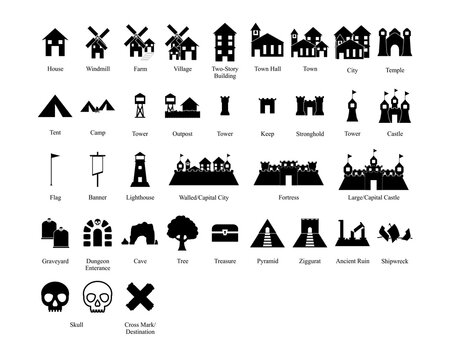 Dungeon Map Symbols