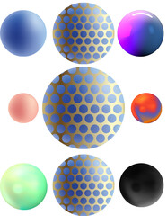 set of spheres