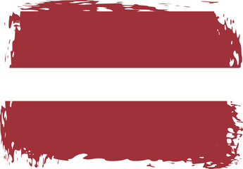 Grunge Latvia flag.flag of Latvia,banner vector illustration. Vector illustration eps10.
