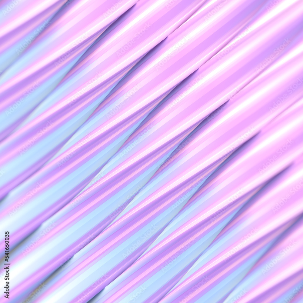 Poster Abstract background with multi colored diagonally waves. 3d rendering digital illustration