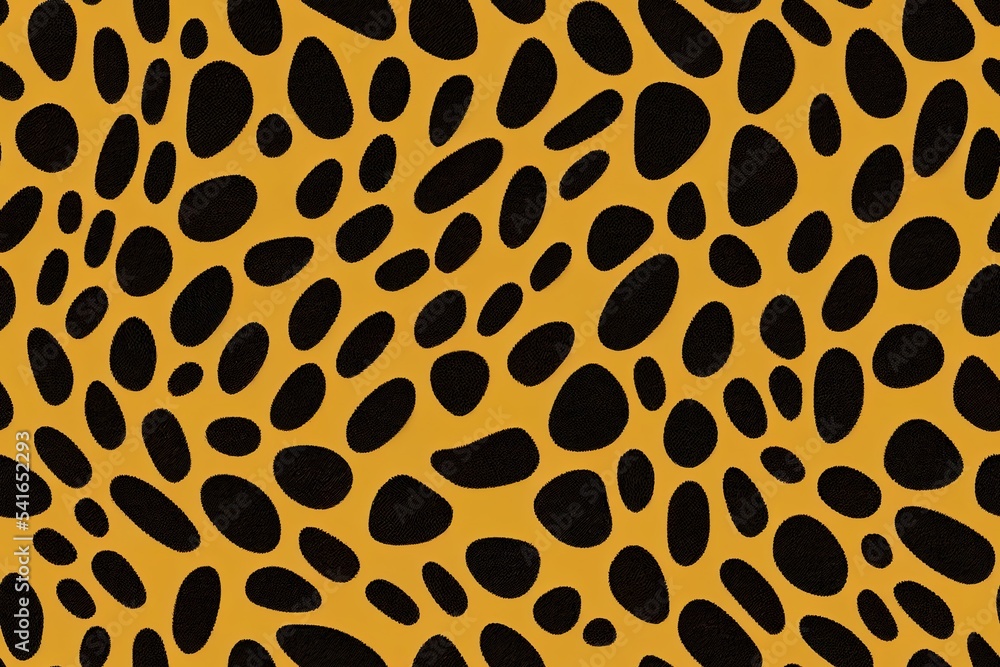 Poster seamless big size leopard pattern
