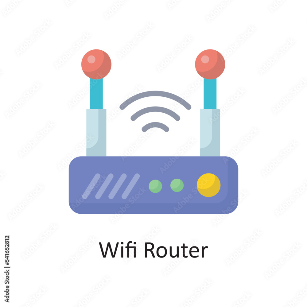 Poster wifi router vector flat icon design illustration. cloud computing symbol on white background eps 10 