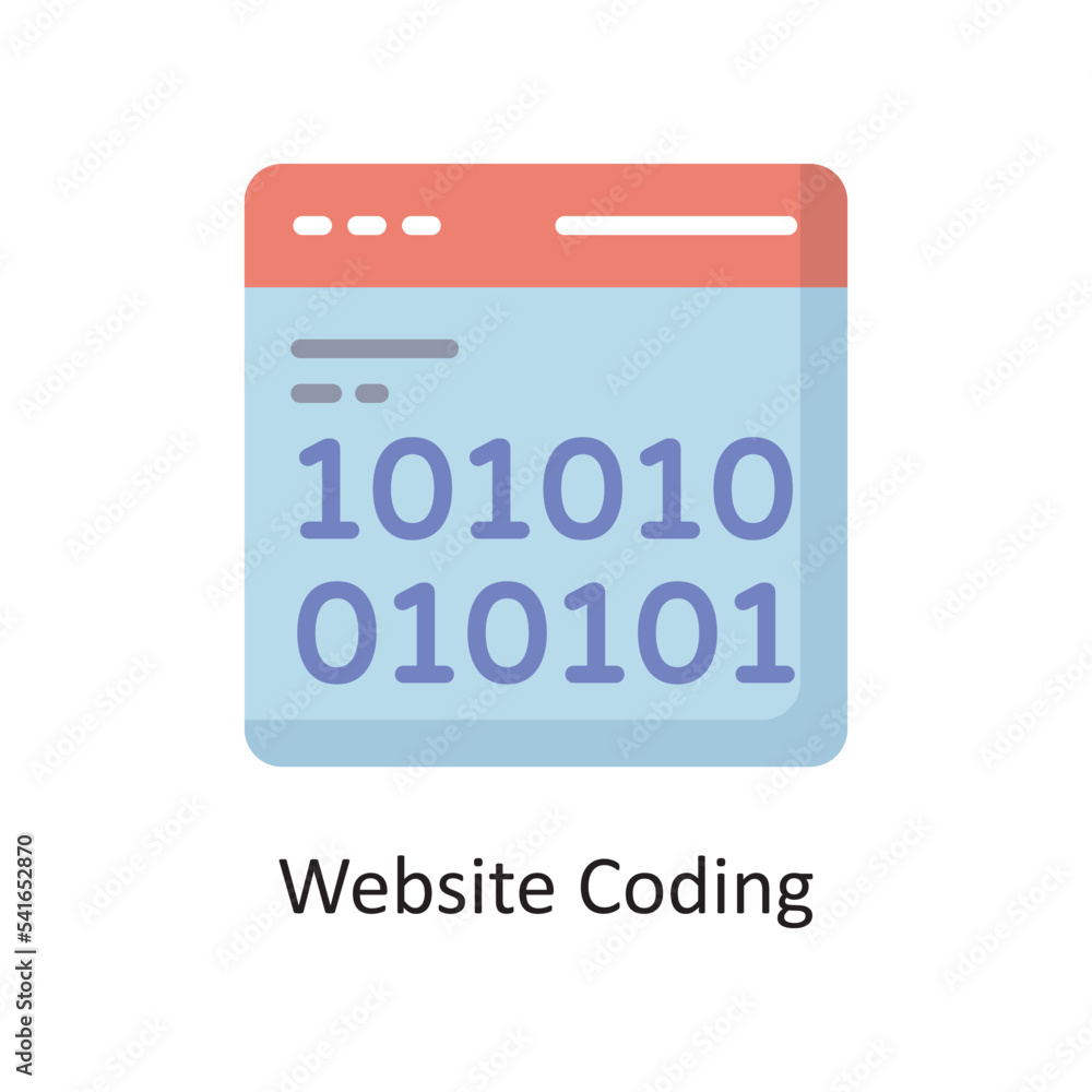 Poster website coding vector flat icon design illustration. cloud computing symbol on white background eps 