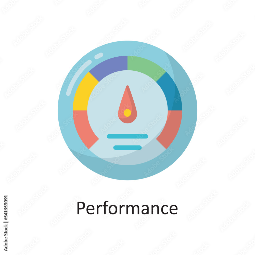 Poster performance vector flat icon design illustration. cloud computing symbol on white background eps 10 