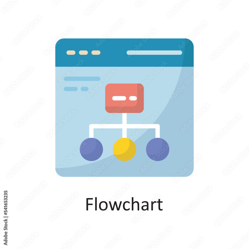 Poster flowchart vector flat icon design illustration. cloud computing symbol on white background eps 10 fi