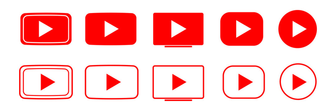Youtube Icon Images Browse 528 Stock Photos Vectors And Video Adobe Stock