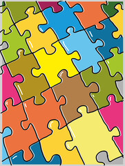 Jigsaw puzzle background