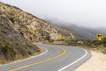Asphalt road and countryside landscape