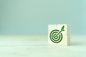 Enviromentally sustainable company target. Carbon neutral  and net zero concept. Reducing carbon footprint. Decreasing CO2 emissions target. Limit climate change and global warming.