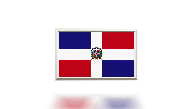 DOMINICAN REPUBLIC 3D Flag Rotation Loop