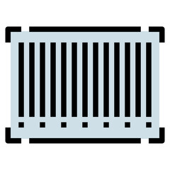 barcode filled outline icon style