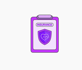 insurance policy doc clipboard icon