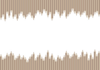 Abstract background from pencils. Vector Illustration.