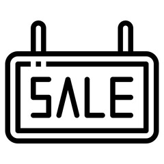 sale line icon style