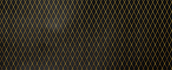 luxury gold geometric pattern with black background