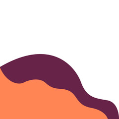 Orange Purple Wave Corner (5)