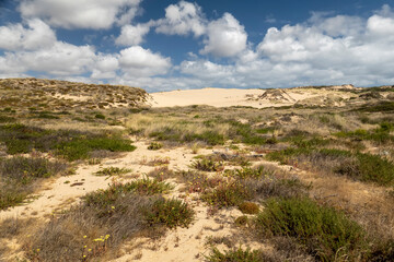 Guincho beach sand dunes