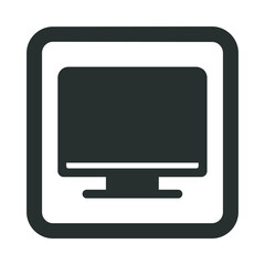 Outline Square Monitor Icon
