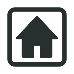 Outline Square Home Icon