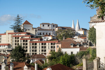 Fototapeta na wymiar Cityscape view of the famous village of Sintra