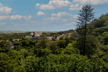 Fototapeta na wymiar Cityscape view of the famous village of Sintra