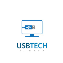 usb logo technology symbol