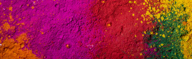 Colorful powder making abstract holi or celebration background