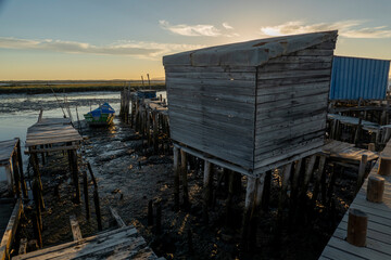 Old wooden palaphitic docks