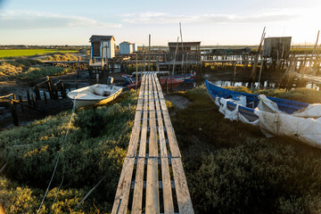 Old wooden palaphitic docks