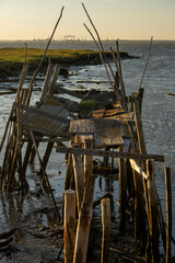 Fototapeta premium Old wooden palaphitic docks