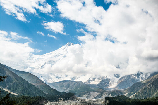 Glacier Fairy Meadows Nanga Parbat Mountains View