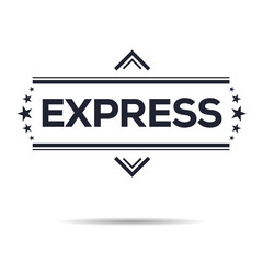 Express seal stamp, Vector illustration.