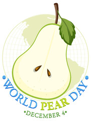World Pear Day Poster Design