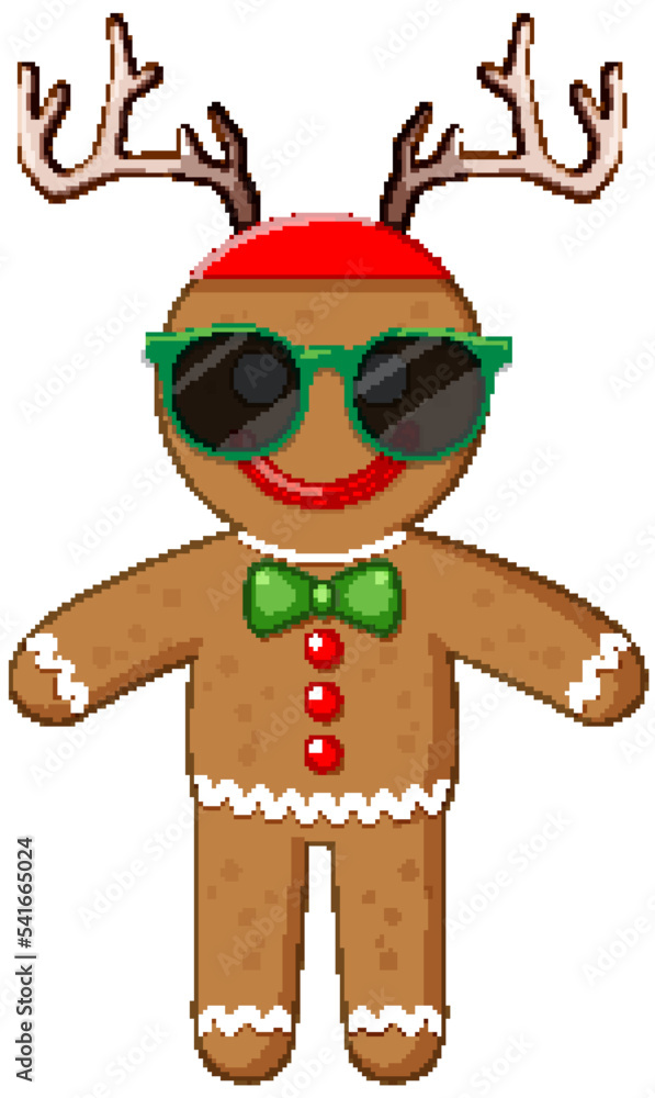 Wall mural gingerbread man for christmas