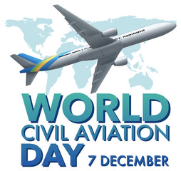 World Civil Aviation Day Banner Design