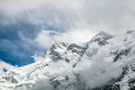 Fairy Meadows Nanga Parbat Blue Sky Clouds Beautiful Landscape Mountains View