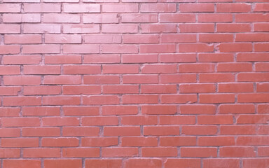 The wall of red brick. Horizontal background. Vector illustrator